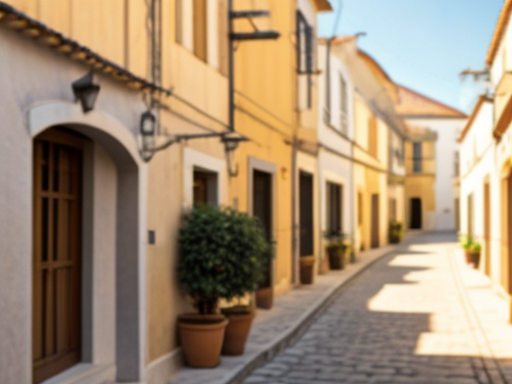 Rua de aldeia portuguesa proxima da Casa Vale do Luar